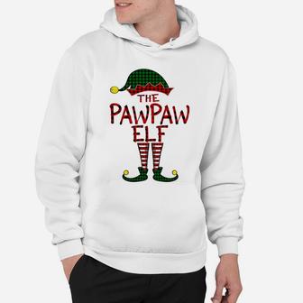 Red Plaid Pawpaw Elf Matching Family Christmas Pajama Daddy Sweatshirt Hoodie | Crazezy CA