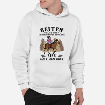 Reiter Hoodie Lustig, Problemlösung Durch Reiten & Bier - Seseable