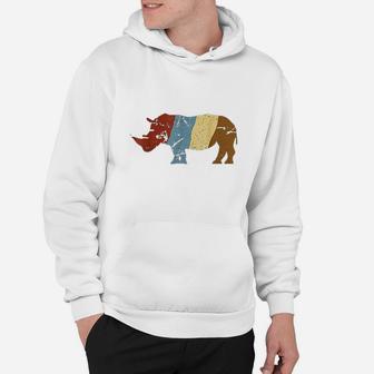 Retor Rhino Africa Safari Rhino Gift Safari Africa Hoodie - Thegiftio