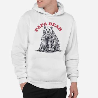 Retreez Funny Papa Bear For Dads Graphic Printed Hoodie | Crazezy