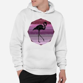 Retro Pink Tropical Flamingo Hoodie | Crazezy