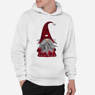 Santa Claus Garden Gnome Merry Christmas Plaid T Shirt Hoodie | Crazezy