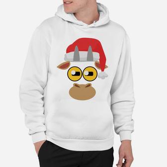 Santa Goat Christmas Gift For Goat Lovers Sweatshirt Hoodie | Crazezy