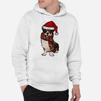 Santa Hat Xmas Cardigan Welsh Corgi Ugly Christmas Sweatshirt Hoodie | Crazezy CA