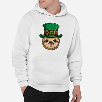 Sloth St Patricks Day Boys Kids Leprechaun Costume Hoodie - Thegiftio UK