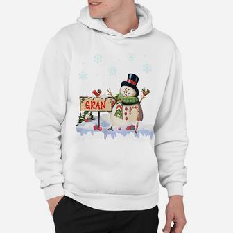 Snowman Gran Freeze Christmas Party Gift Xmas Hoodie | Crazezy