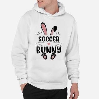 Soccer Bunny Funny Matching Easter Bunny Egg Hunting Hoodie | Crazezy UK