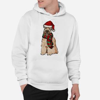 Soft Coated Wheaten Terrier Dog Santa Xmas Ugly Christmas Sweatshirt Hoodie | Crazezy