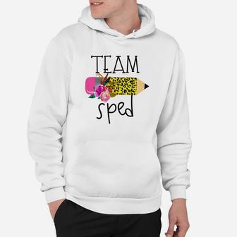 Sped Special Education Team Sped Leopard Hoodie - Thegiftio UK