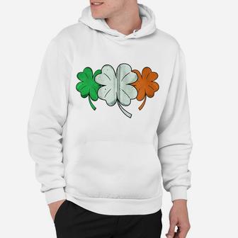 St Patrick Day Irish Four-Leaf Clover Shamrock Quatrefoil Zip Hoodie Hoodie | Crazezy CA