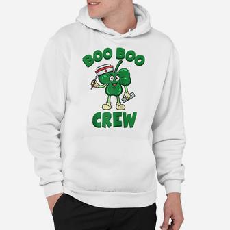 St Patricks Day Nurse Shirt Boo Boo Crew Green Lucky Gift Raglan Baseball Tee Hoodie | Crazezy AU