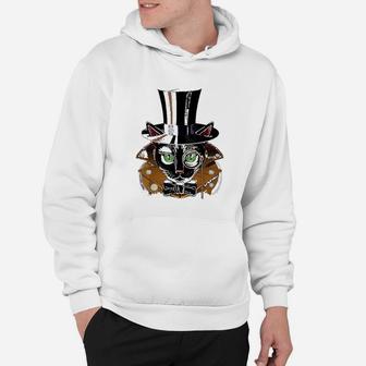 Steampunk Black Cat Hoodie - Thegiftio