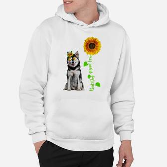 Sunflower Best Dog Mom Ever Funny Siberian Husky Dog Lovers Hoodie | Crazezy
