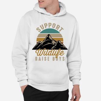 Support Wildlife Raise Boys Sweatshirt Hoodie | Crazezy UK