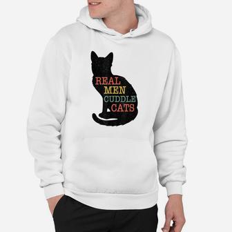 Tg Real Man Cuddle Cat Shirt Cat Owners Lovers Tee Hoodie | Crazezy CA