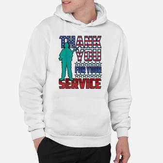 Thank You For Your Service Men Women Tee Forces Veterans Hoodie | Crazezy AU