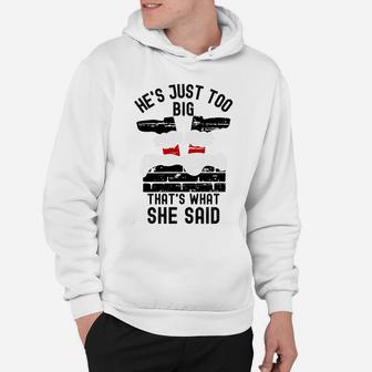 That's What She Said Funny Santa Claus Christmas Distressed Sweatshirt Hoodie | Crazezy