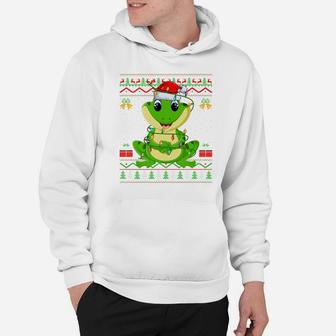 Tree Frog Animal Lover Matching Ugly Tree Frog Christmas Sweatshirt Hoodie | Crazezy