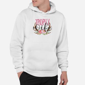 Trophy Wife Deer Antlers Floral Hoodie - Thegiftio UK