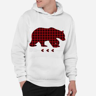 Uncle Bear Christmas Pajama Red Plaid Buffalo Family Gift Hoodie | Crazezy CA