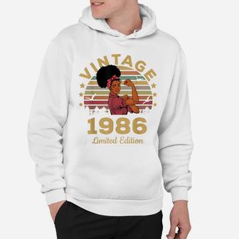 Vintage 1986 Made In 1986 35Th Birthday Women 35 Years Hoodie | Crazezy AU