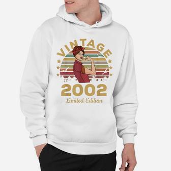 Vintage 2002 Made In 2002 19Th Birthday Women 19 Years Hoodie | Crazezy