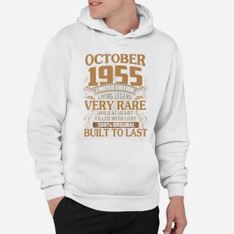 Vintage 66 Years Old October 1955 66Th Birthday Gift Ideas Sweatshirt Hoodie | Crazezy CA