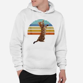 Vintage Retro Bengal Cat Owner Lovers Moms Dads Gift Hoodie | Crazezy AU