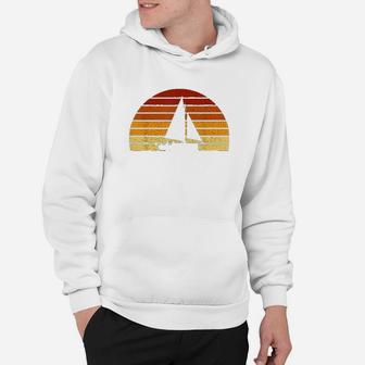 Vintage Sunset Sailing Hoodie | Crazezy
