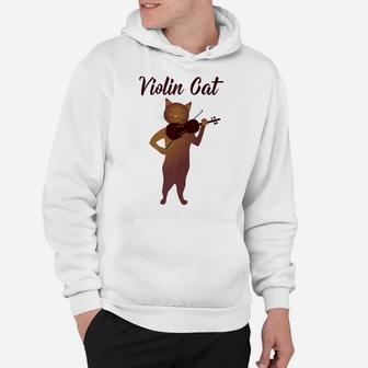 Violin Cat Musical Premium Tshirt Hoodie | Crazezy UK