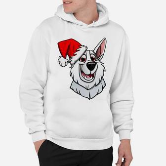 White German Shepherd Christmas Hoodie | Crazezy