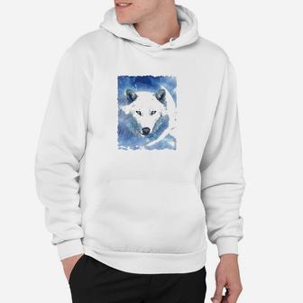 White Wolf Wildlife Animal Hoodie - Thegiftio UK