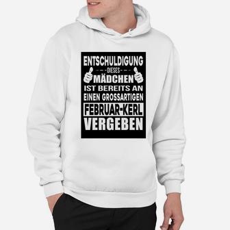 Witziges Hoodie für Februar-Geburtstag, Großartiger Partner Spruch - Seseable