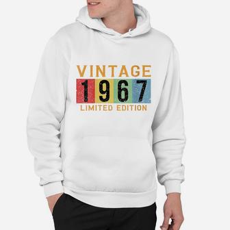 Womens 1967 Vintage Made Born 1967 Birthday Gifts For Men Women Hoodie | Crazezy