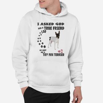 Womens American Toy Fox Terrier Quote Mom Dad Art, Cute Amertoy Dog Hoodie | Crazezy CA