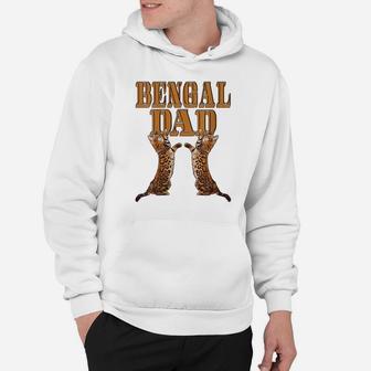 Womens Bengal Cat Dad Father's Day Gift Cat Lovers Present Hoodie | Crazezy