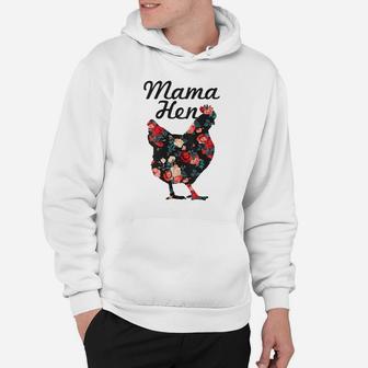 Womens Mama Hen Funny Mother's Day Chicken Mom Farmer Farm Gift Hoodie | Crazezy AU