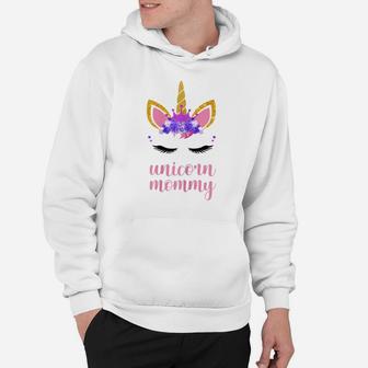 Womens Unicorn Mommy Mamacorn T Shirt Proud Mom Gift Hoodie | Crazezy UK