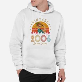 Womens Vintage 2006 Made In 2006 16Th Birthday Women 16 Years Old Hoodie | Crazezy CA