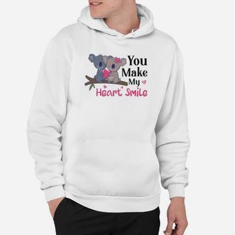 You Make My Heart Smile Gift For Valentine Happy Valentines Day Hoodie - Seseable