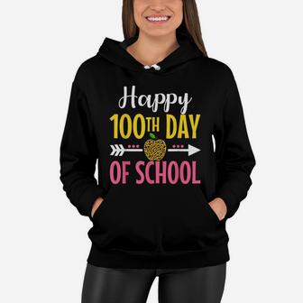 100Th Day Of School Teachers Womens Girls 100 Days Of School Women Hoodie | Crazezy