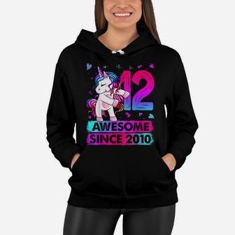 12 Year Old Unicorn Dabbing 12Th Birthday Girl Unicorn Party Women Hoodie | Crazezy