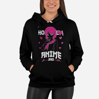 Anime Girl Just A Girl Who Loves Anime And Sketching Drawing Women Hoodie | Crazezy CA