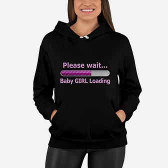 Baby Girl Loading Women Hoodie | Crazezy