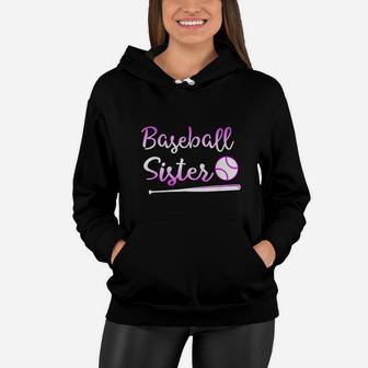 Baseball Sister Summer Gift For Sports Girls Women Hoodie | Crazezy UK