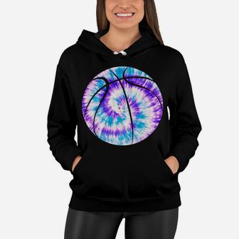 Basketball Stuff For Teen Girls Tye-Dye Blue Design Custom Women Hoodie | Crazezy CA