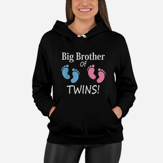 Big Brother Of Twin Boy And Girl Women Hoodie - Thegiftio UK