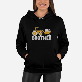 Big Brother Tractor Loving Boy Women Hoodie | Crazezy DE