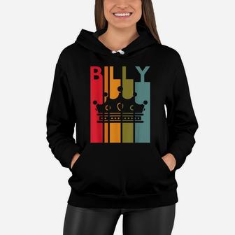 Billy Gift Idea For Boys Men Retro First Name Vintage Billy Women Hoodie | Crazezy