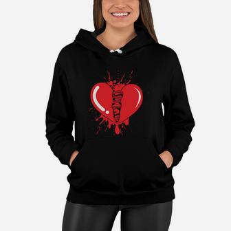 Broken Heart Gift For Valentines Day Happy Valentines Day Women Hoodie - Seseable
